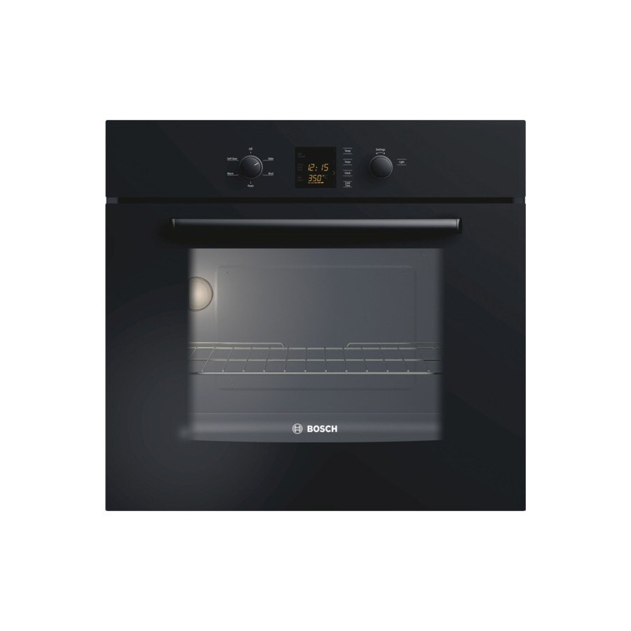 Bosch Selfcleaning Single Electric Wall Oven (Black) at