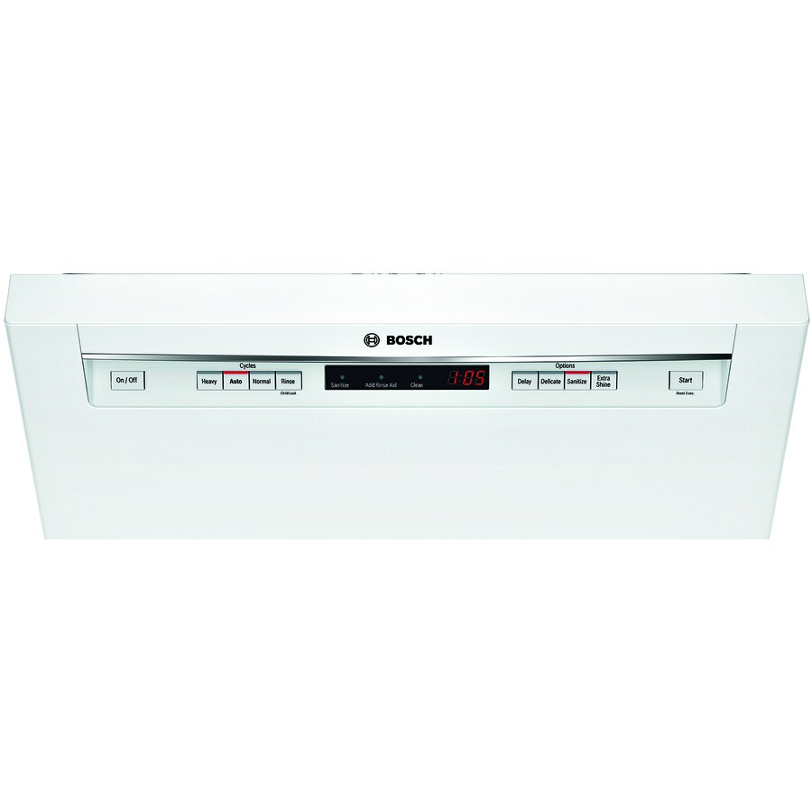 Bosch Fully Visible 24 in Built In Dishwasher White ENERGY STAR 46 