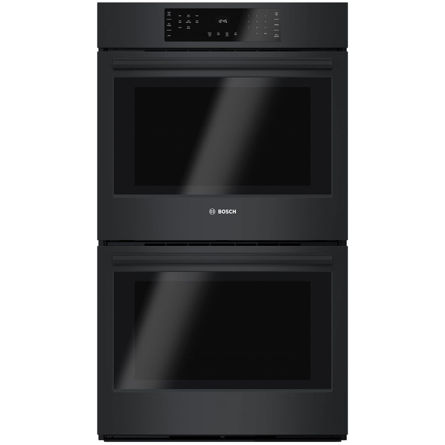 Bosch 800 Series SelfCleaning Convection Double Electric Wall Oven (Black) 30in