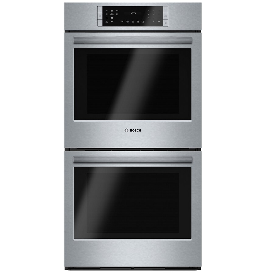 Shop Bosch 800 Series Convection Double Electric Wall Oven (Steel ...