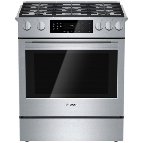 Bosch 800 5 Burners 4 8 Cu Ft Self Cleaning True Convect At Lowes Com