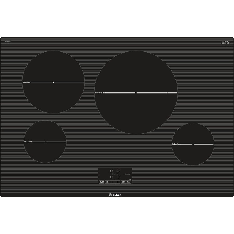 Bosch 500 30 In Black Induction Cooktop Common 30 Inch At Lowes Com