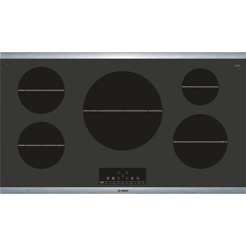 Bosch 800 36 In 5 Element Black Induction Cooktop Common 36 Inch