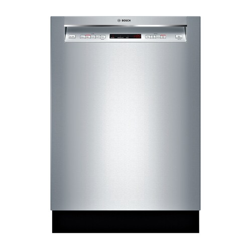 Bosch 300 44-Decibel Front Control 24-in Built-In Dishwasher (Stainless