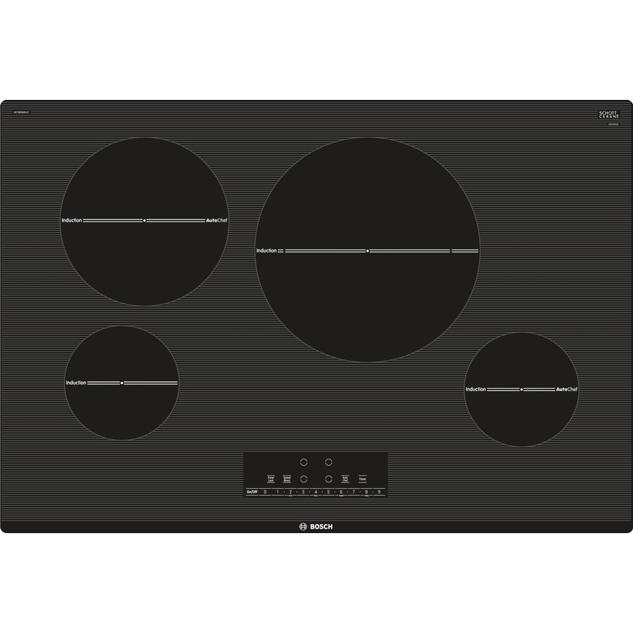 Bosch 800 30 In Black Induction Cooktop Common 30 Inch Actual