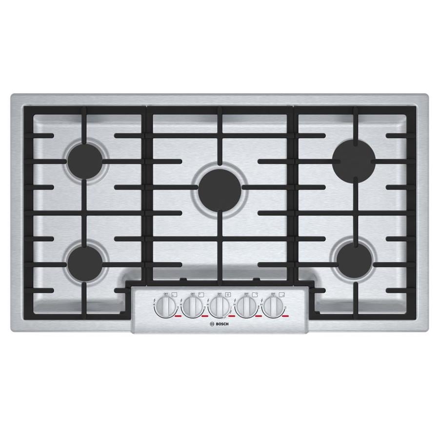 Bosch Benchmark 36 In 5 Burner Stainless Steel Gas Cooktop Common