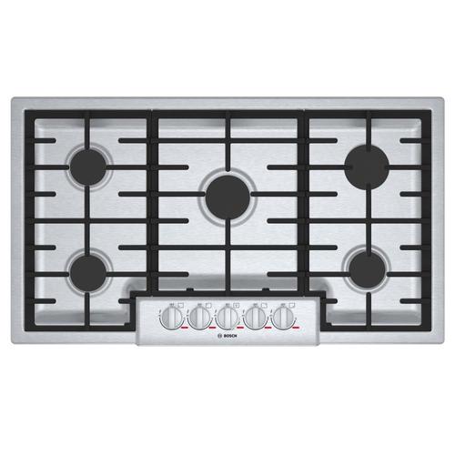 Bosch Benchmark 36 In 5 Burner Stainless Steel Gas Cooktop Common