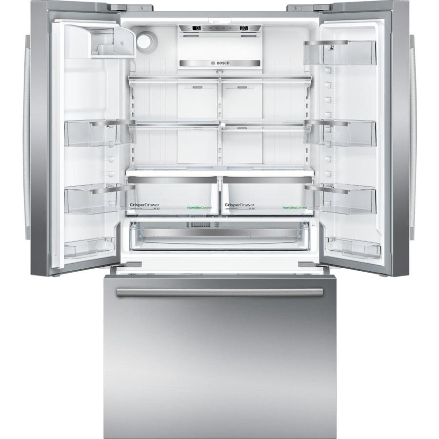 Bosch 800 20.7-cu ft Counter-Depth French Door Refrigera in the French ...