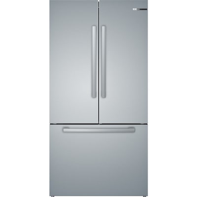 Bosch 800 21 Cu Ft Counter Depth French Door Refrigerator With Ice