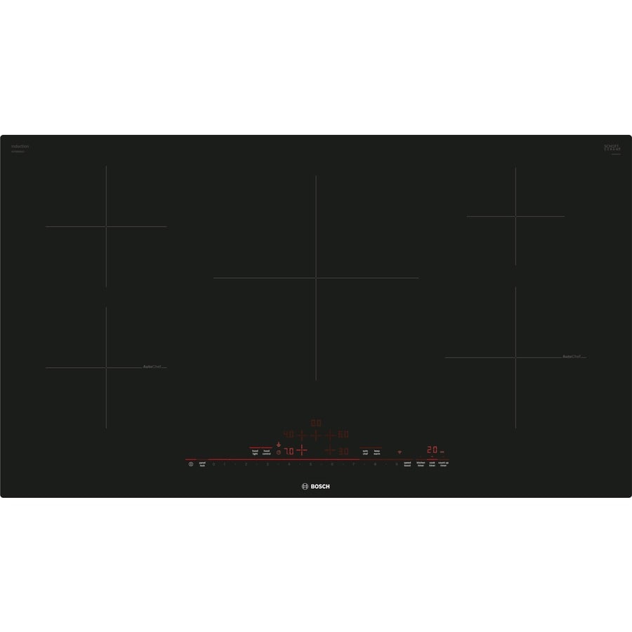 Bosch 800 Series 36 In Induction Cooktop In Black With 5 Elements