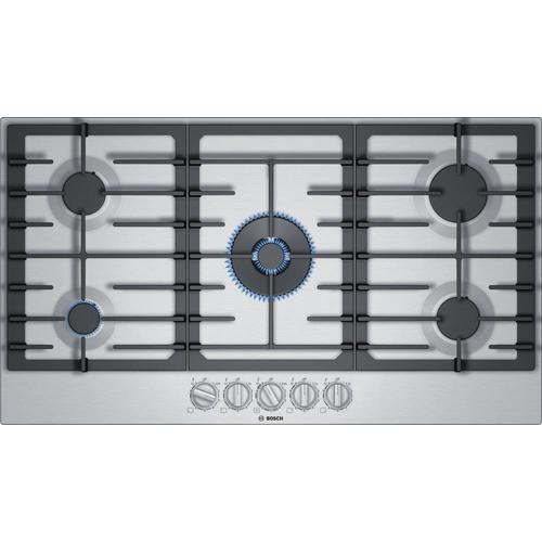 Bosch 800 36 In 5 Burner Stainless Steel Gas Cooktop Common 36