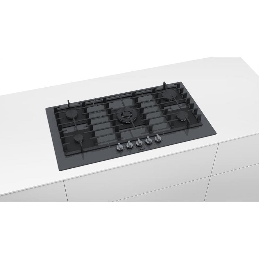 Bosch Benchmark 36-in 5 Burners Slate Gas Cooktop in the Gas Cooktops ...