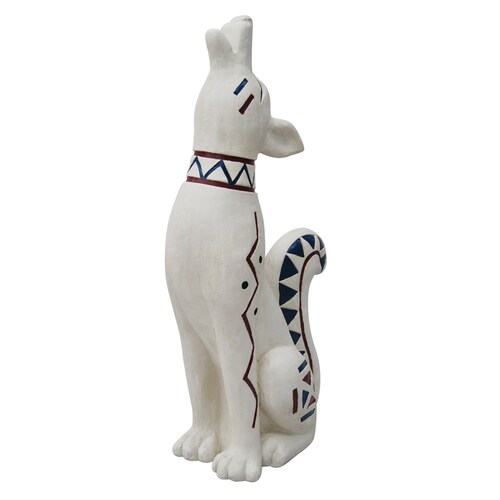 Garden Treasures 26.5in H x 7.5in W Desert Coyote Garden Statue in the Garden Statues