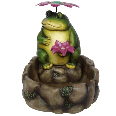 Garden Treasures 17 In H Resin Statue Outdoor Fountain At Lowes Com