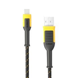 DeWalt USB to Type C Cable 6 Ft. Black/Yellow