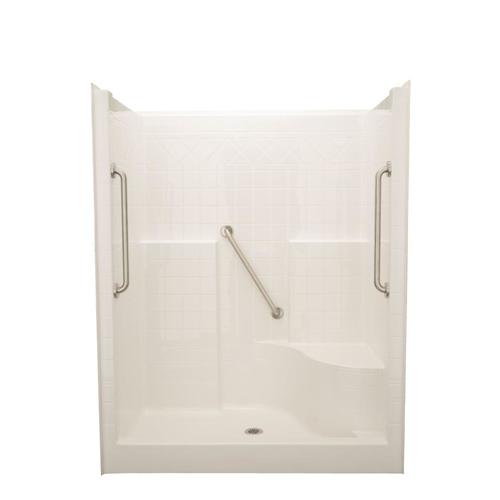 Laurel Mountain Ashland White 36-in x 60-in x 77.25-in Acrylic One ...