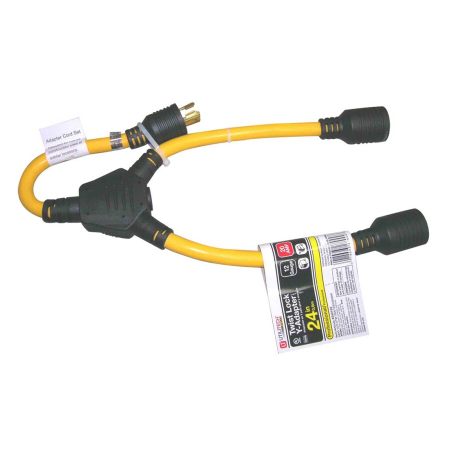 Utilitech K242162 2' 2-Outlet 12/3 Extension Cord