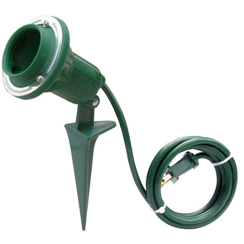 Holiday Living 1-ft 1.25-Amp 18-Gauge Green Outdoor Extension Cord in ...