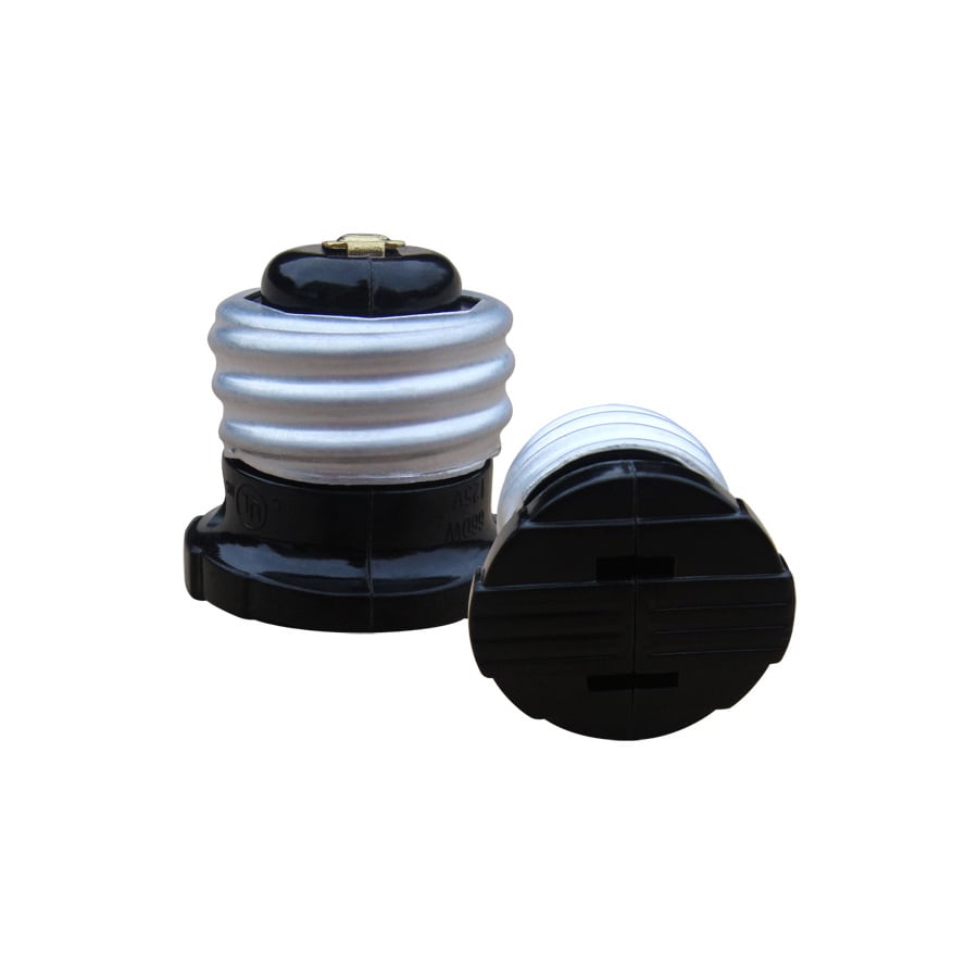 Utilitech 660 Watt Black Medium Light Socket Adapter At Com Utilitech 660 Watt Black Medium Light Socket Adapter