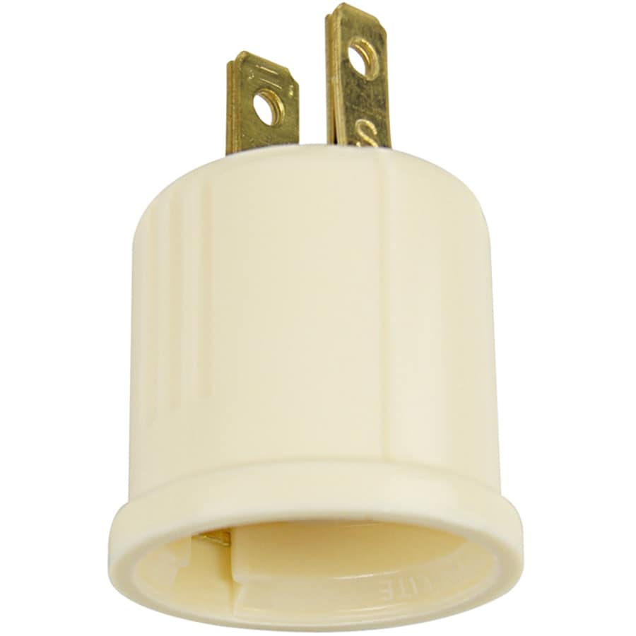 660-Watt Ivory Medium Light Socket Adapter