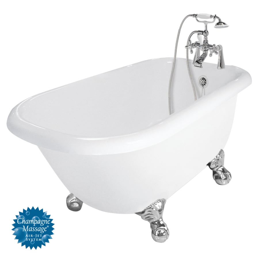 Shop American Bath Factory Trinity 60in White Acrylic 