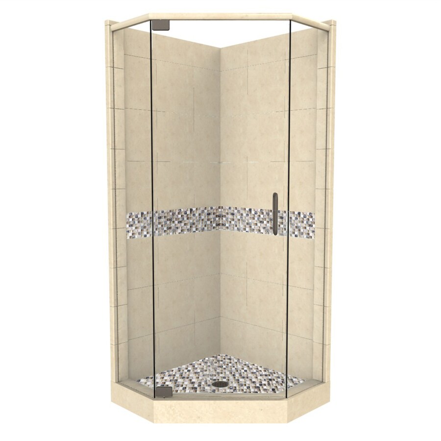 American Bath Factory NR3632S-J-OB Java Neo-angle (Center Drain) Drain Included