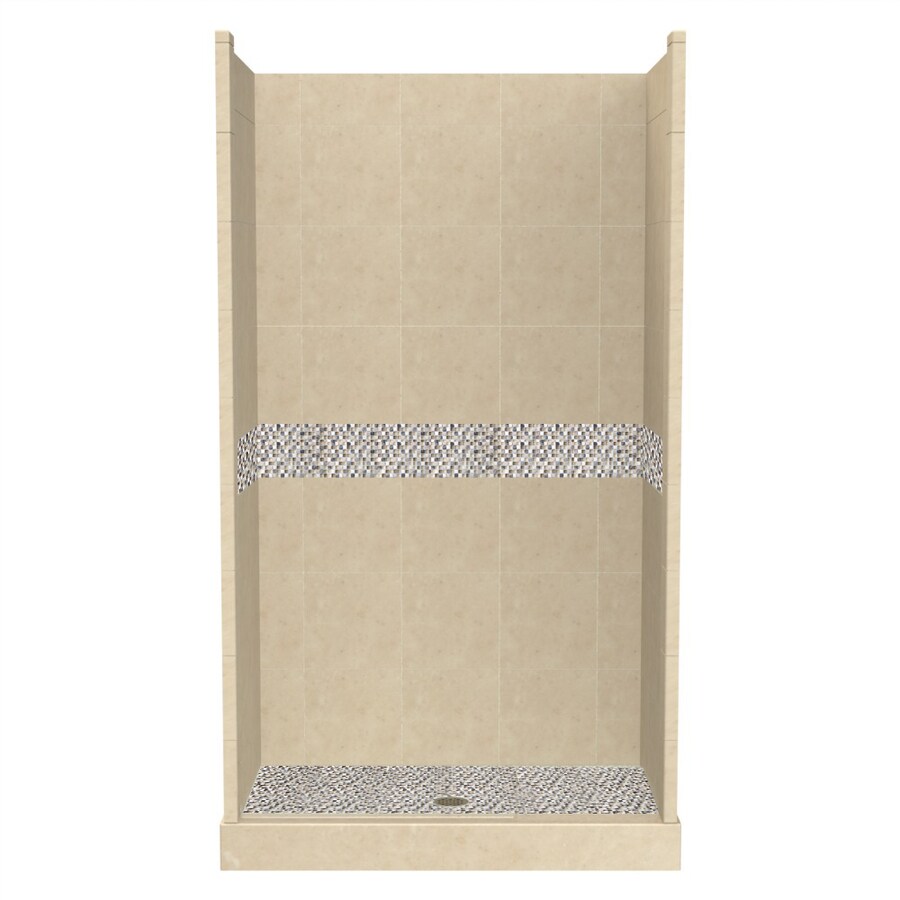 American Bath Factory SC4832BR-J-CH Java (Center Drain) Drain Included