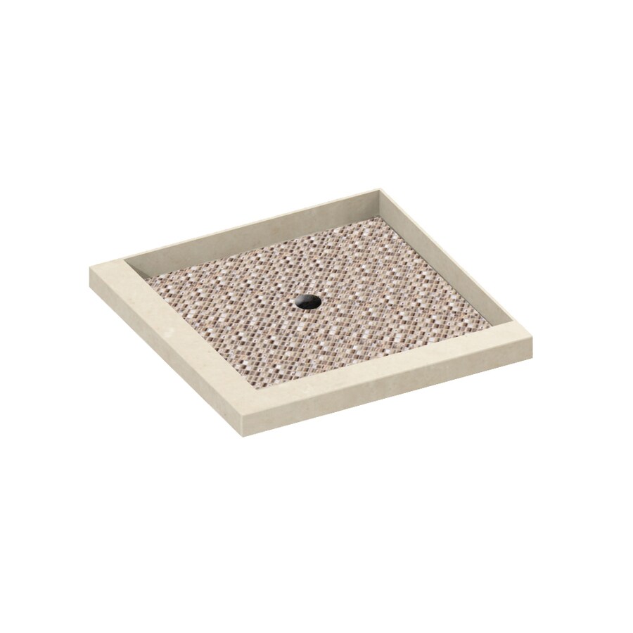 Shop American Bath Factory 42in L x 42in W Mesa Molded Stone Square
