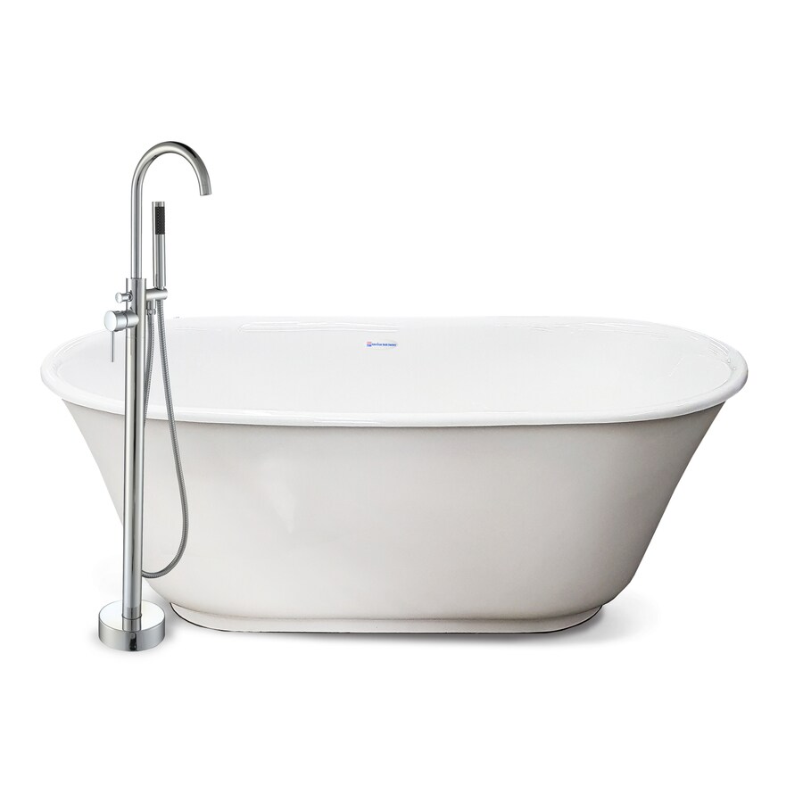 American Bath Factory Chelsea 60-in White Tub Acrylic Oval ...