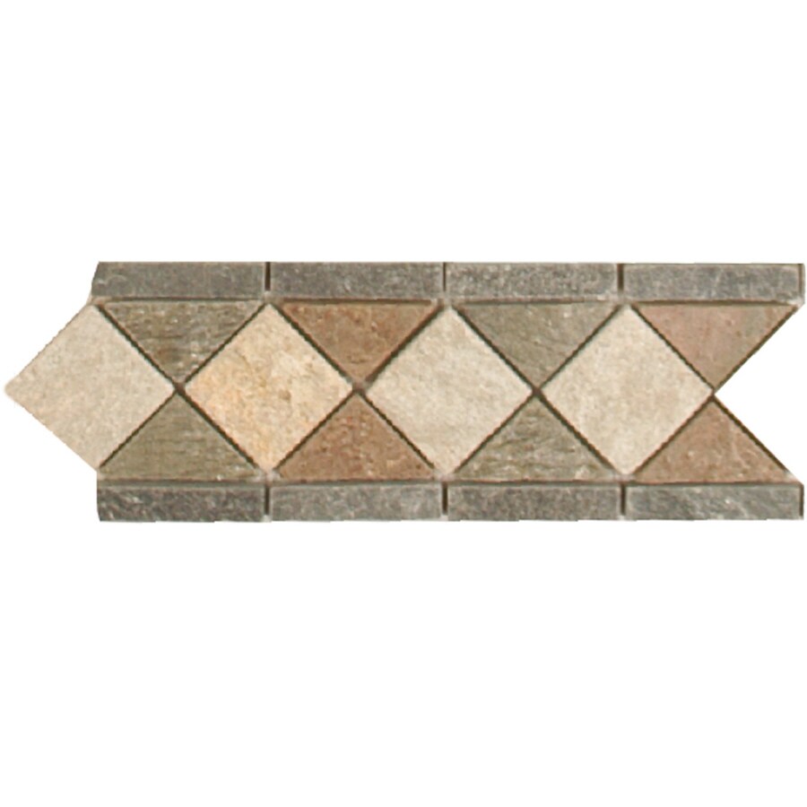 Beautiful 12 X Slate Tile Picture Collection Texture Multicolour Tumbled Mosaic Slate Wall Tile Common 4 In X 12
