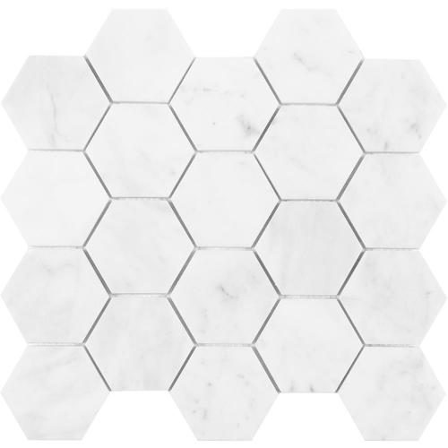 Anatolia Tile Venatino Polished 12-in x 12-in Polished Hexagon Marble