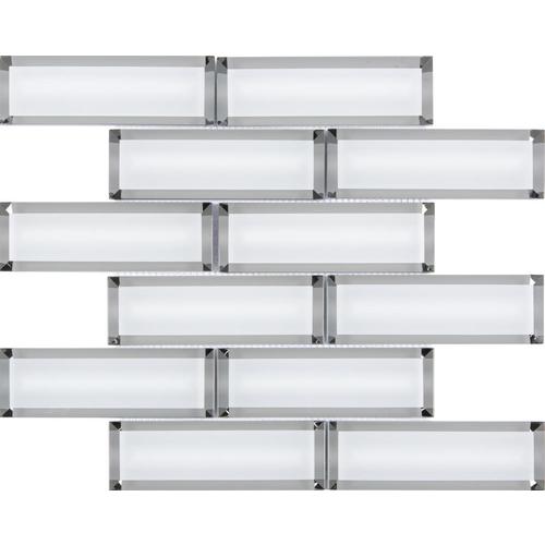 Satori Skylight 12in x 12in Natural Glass Brick Wall Tile in the Tile