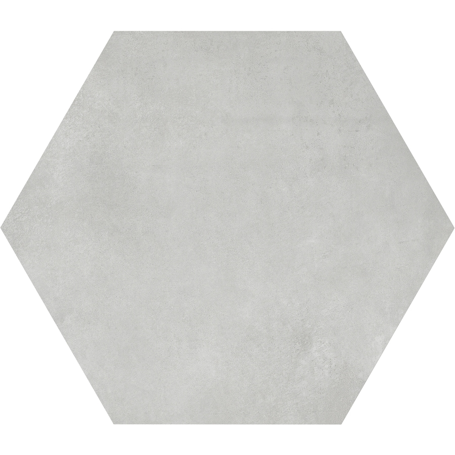 Gray Hexagon Floor Tile Bathroom