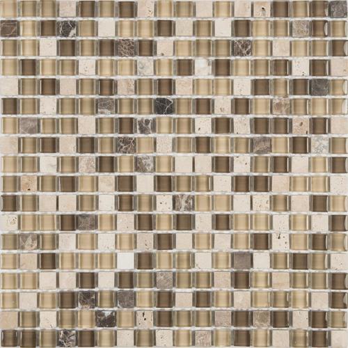 Anatolia Tile Java 12 In X 12 In Multi Finish Stone And Glass Uniform Squares Mosaic Wall Tile