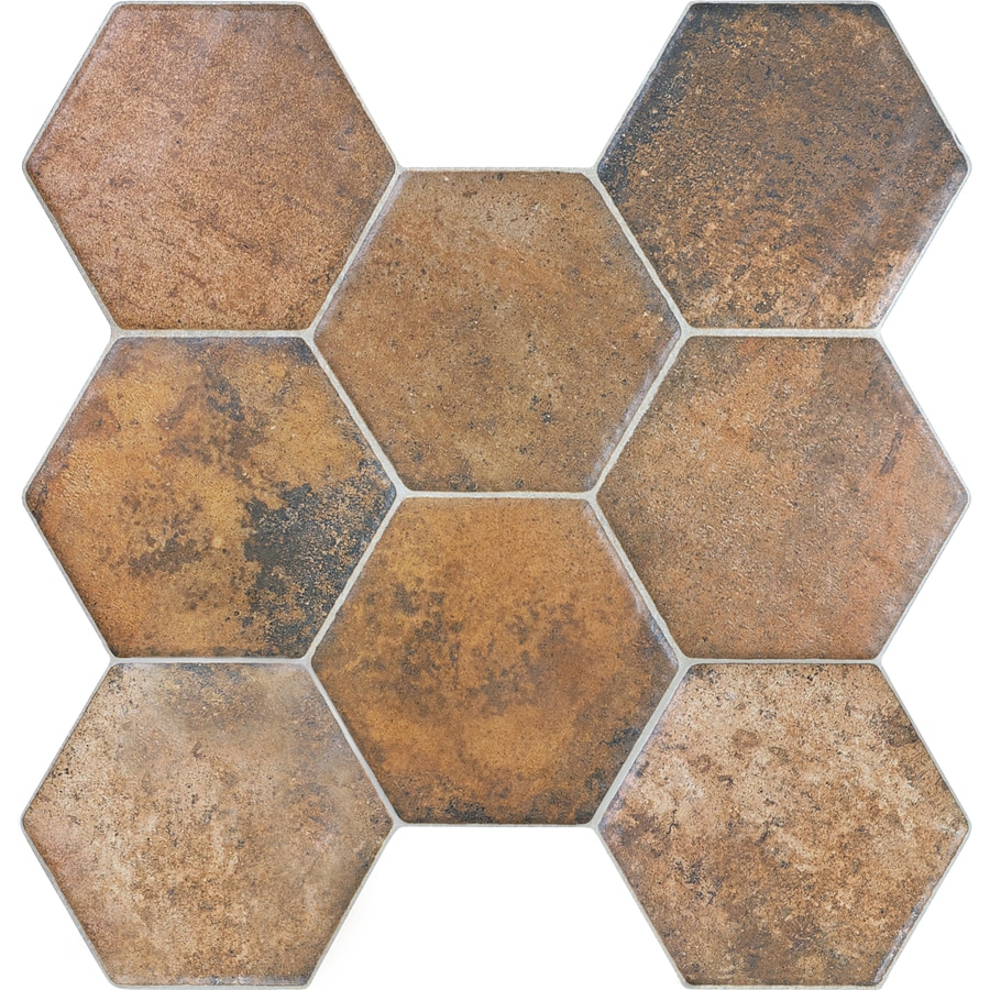 Style Selections Caloca Terra Porcelain Floor Tile (Common ...