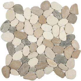 Anatolia Tile At Lowes Anatolia Tile Sunset Impressions Pebble Mosaic Wall Common 12 In X