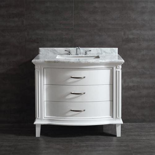 OVE Decors Rachel 40-in White Single Sink Bathroom Vanity ...