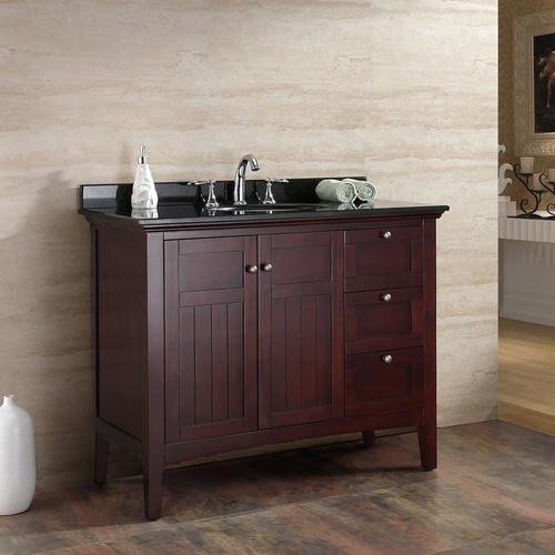 OVE Decors Gavin 42-in Tobacco Single Sink-Mirror Bathroom ...