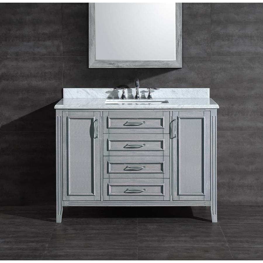 OVE Decors Daniel Grey Undermount Single Sink Bathroom Vanity with ...