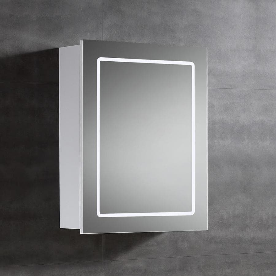 OVE Decors 15VMC-MV0120-007GA Cassini 20-in x 25-in Rectangle Surface Medicine Cabinet with Mirror