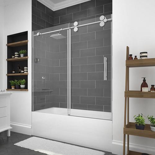 Ove Decors Sydney 58 25 In To 59 75 In W Frameless Bypass Sliding