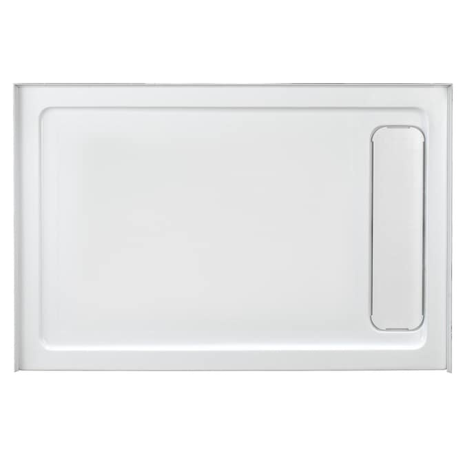 OVE Decors White Acrylic Shower Base 36in W x 48in L with Reversible Drain in the Shower Bases