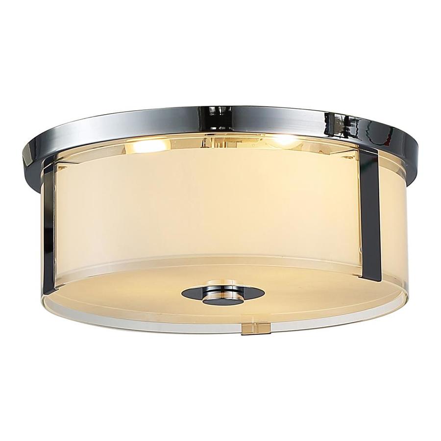 Flush Mount Lights At Com Ove Decors Bailey 15 0 In W Chrome Led Flush Mount Light