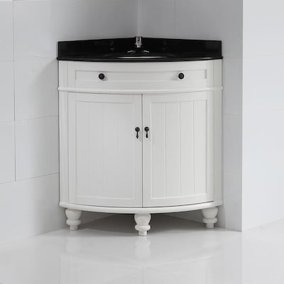 Ove Decors Esquina 34 In White Single Sink Bathroom Vanity With