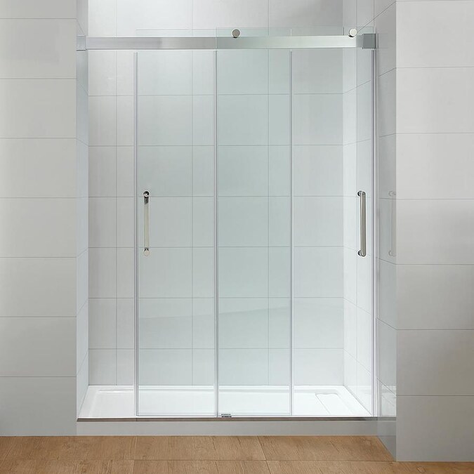 OVE Decors Beacon 60in Chrome Double Sliding Shower Door in the Shower Doors department at