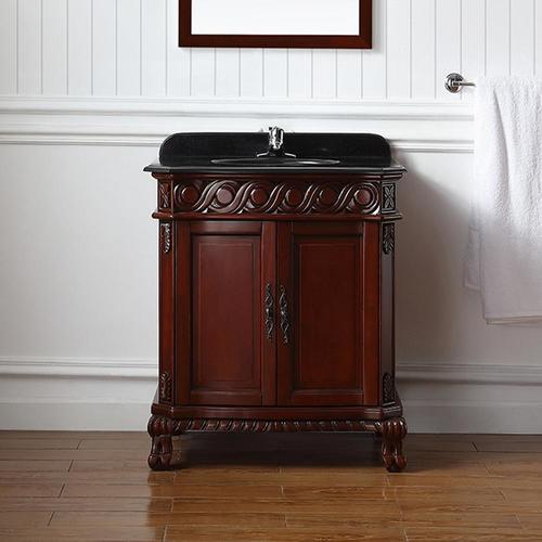 Ove Decors Trent 30 In Dark Cherry Single Sink Bathroom Vanity