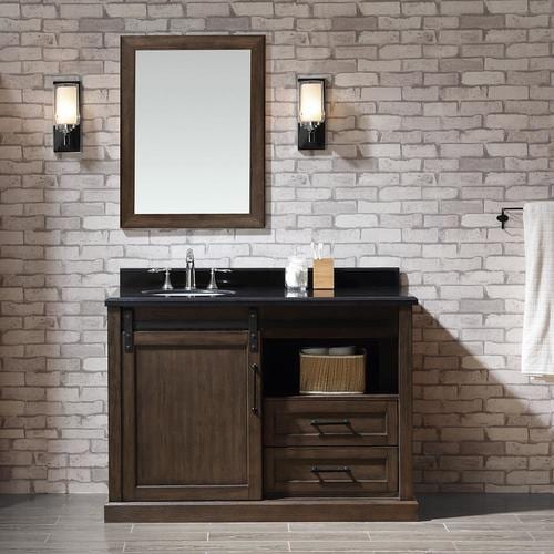 OVE Decors Laredo 48.06-in Rustic Walnut Single Sink ...