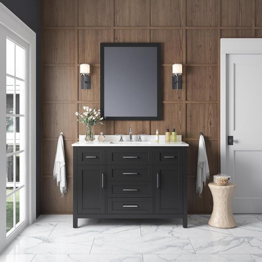 OVE Decors Tahoe 48-in Espresso Undermount Single Sink Bathroom Vanity ...
