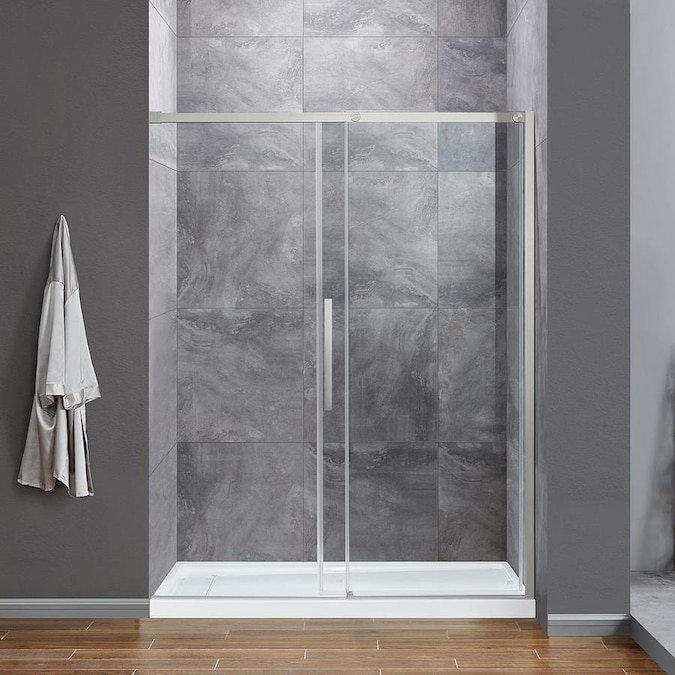 OVE Decors Venice 74-in H x 58.25-in to 59.75-in W Semi-Frameless Ove Venice 60 Shower Door Installation Instructions