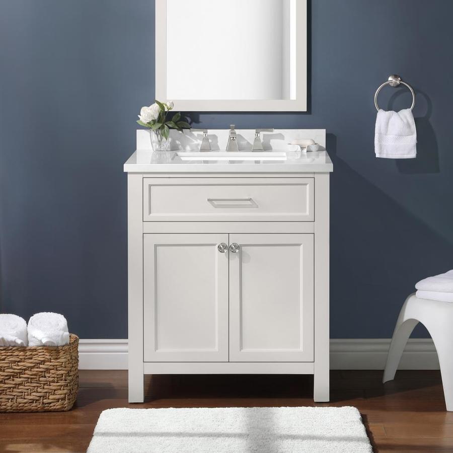 Martha Stewart Oakland 30-in White Undermount Single Sink Bathroom ...